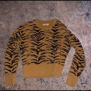 MADEWELL Tiger Print Sweatshirt